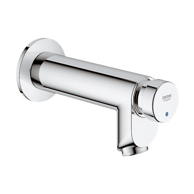 Grohe Euroeco CT self-closing wall tap projection