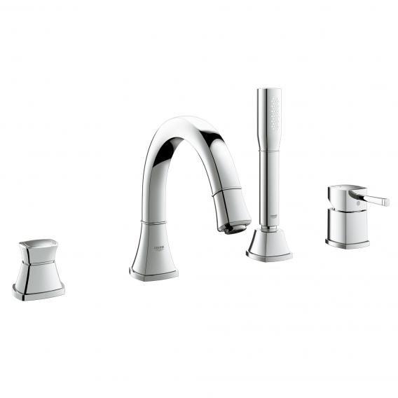 Grohe Grandera four hole bath assembly chrome/gold