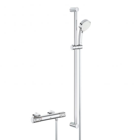 Grohe Grohtherm 1000 Performance thermostatic shower mixer with shower set height
