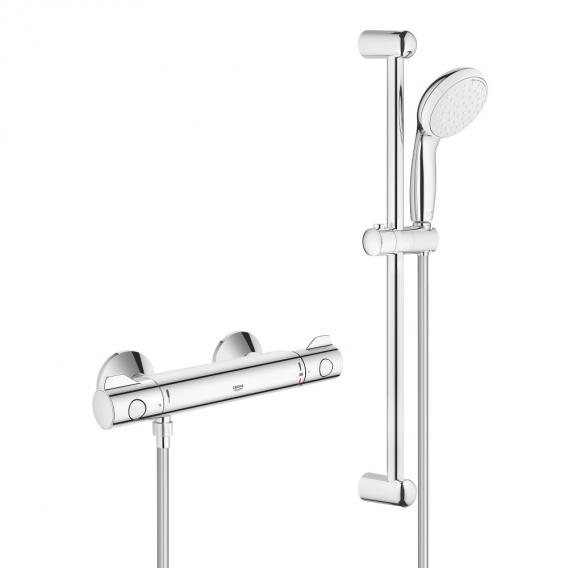 Grohe Grohtherm 800 thermostatic shower mixer with shower set 600