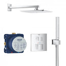Grohe Grohtherm Cube 隱藏式淋浴系統，附 Rainshower Allure 230 