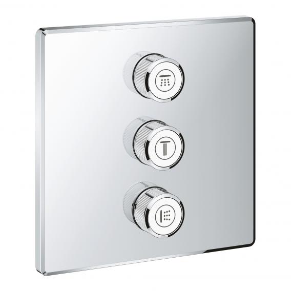 Grohe Grohtherm SmartControl triple concealed valve moon white/chrome