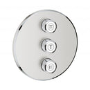 高儀高特朗 SmartControl 三重隱藏式閥門 月白/鍍鉻