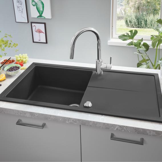 Grohe K400 kitchen sink with drainer
