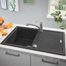 Grohe K400 kitchen sink with drainer