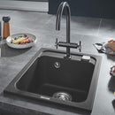 Grohe K700 built-in sink granite black
