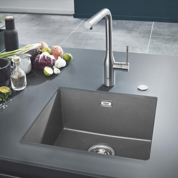 Grohe K700U kitchen sink black granite