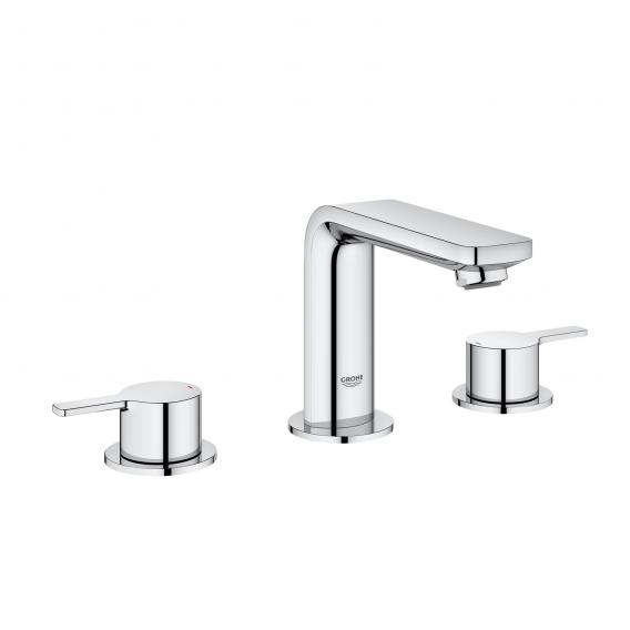 Grohe Lineare three hole basin fitting with pop-up waste set