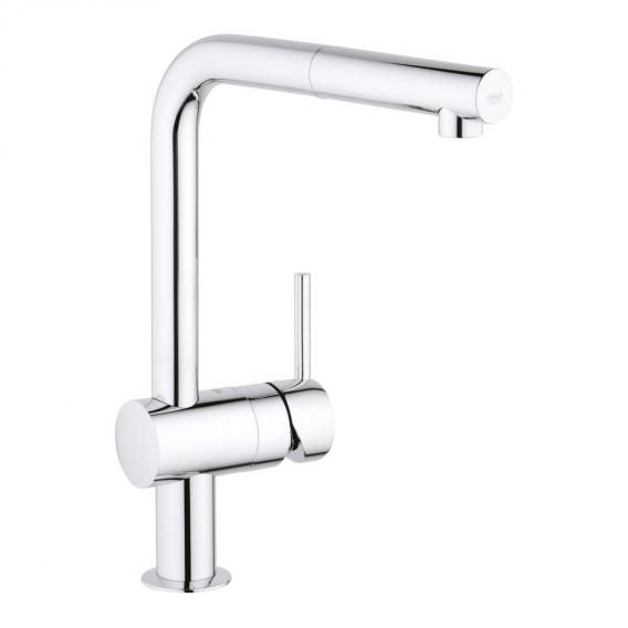 Grohe Minta single-lever kitchen mixer tap with pull-out spout