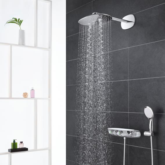 Grohe Rainshower System SmartControl 360 DUO shower system with thermostatic mixer chrome/moon white