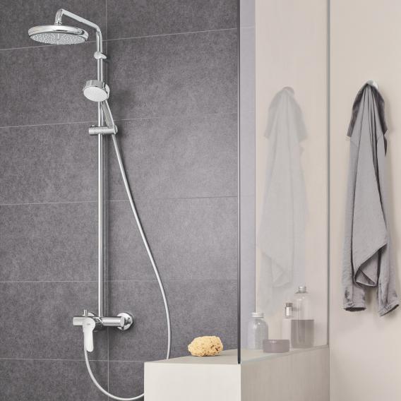 Grohe Tempesta Cosmopolitan System 210 shower system with wall-mounted single lever mixer