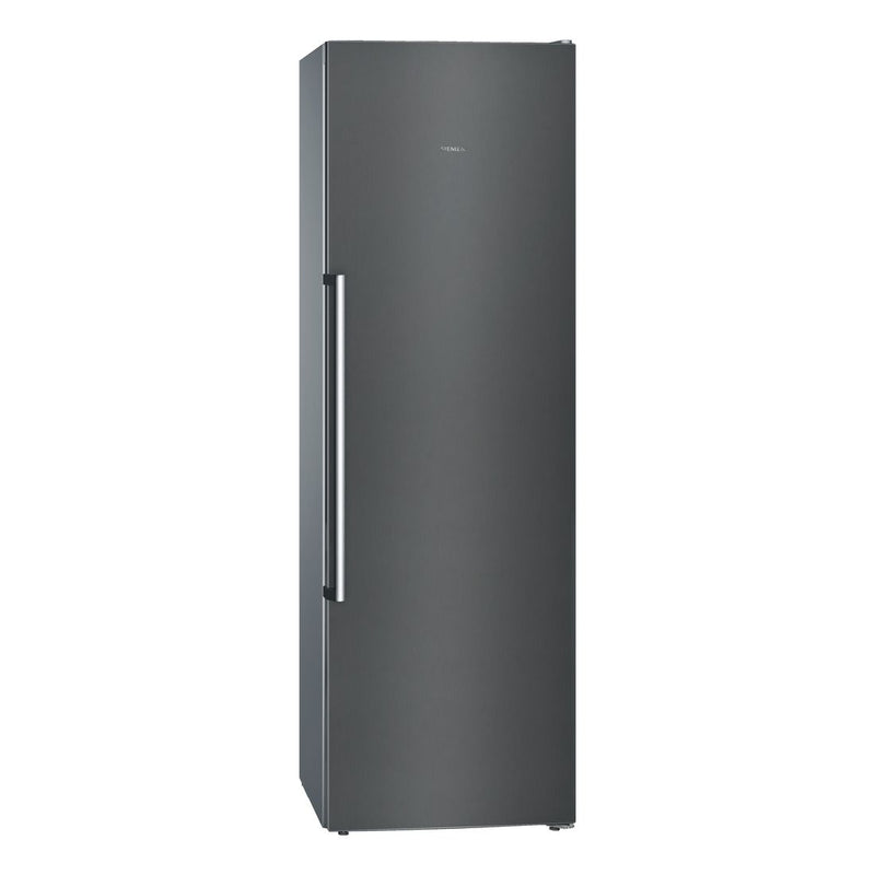 Siemens - IQ500 Free-standing Freezer 186 x 60 cm Black Stainless Steel GS36NAX3P 