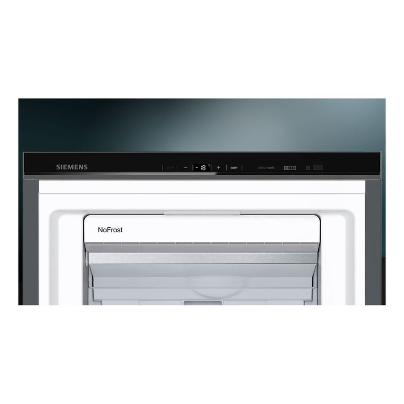 Siemens - IQ500 Free-standing Freezer 186 x 60 cm Black Stainless Steel GS36NAX3V 