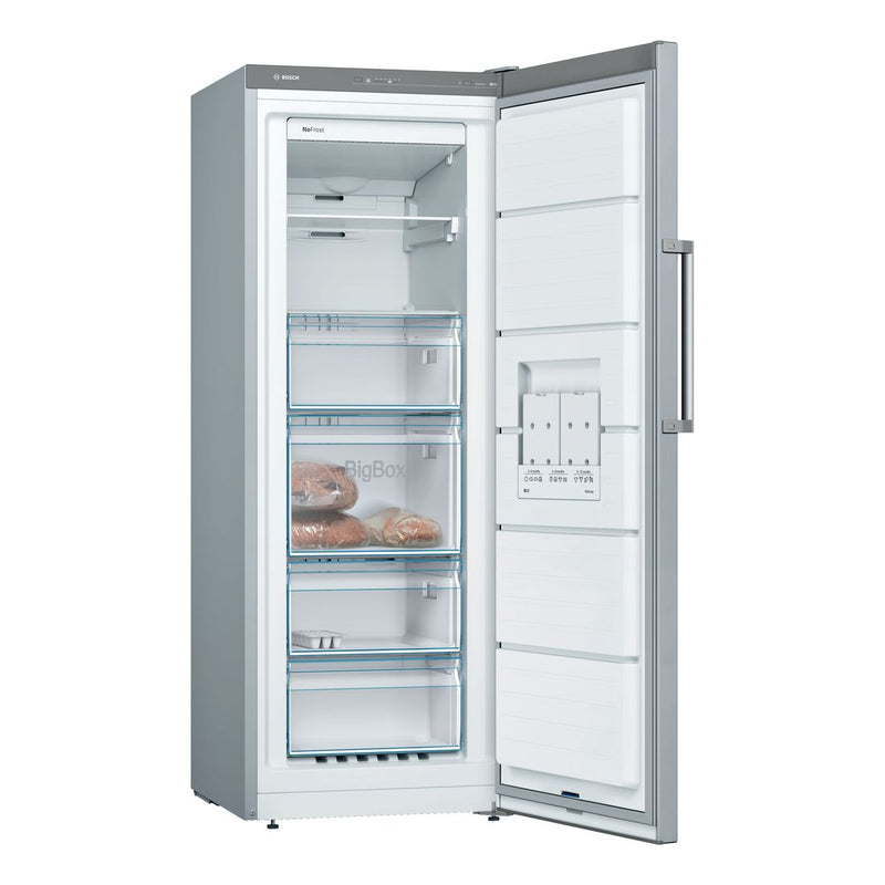 博世-系列| 4 獨立式冰櫃 161 x 60 cm 不鏽鋼外觀 GSN29VLEP