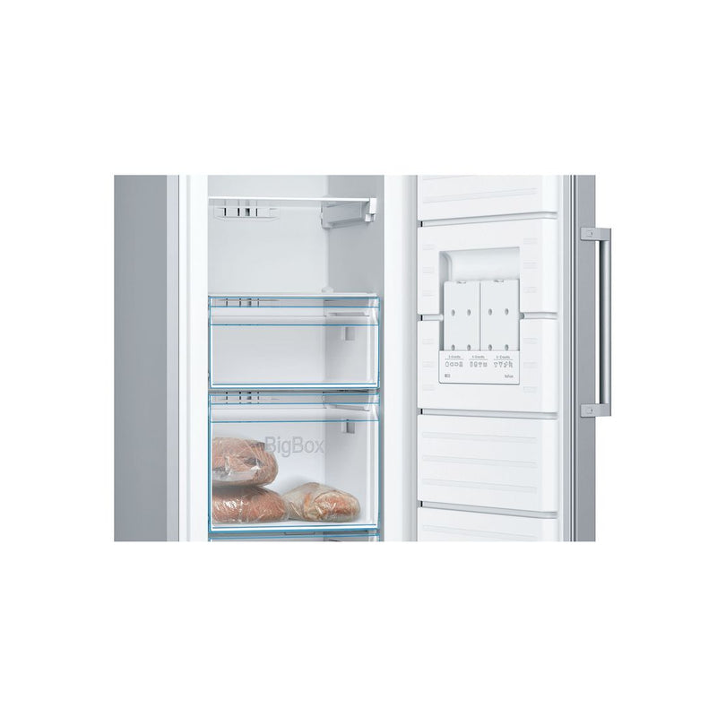 博世-系列| 4 獨立式冰櫃 176 x 60 cm 不鏽鋼外觀 GSN33VLEP