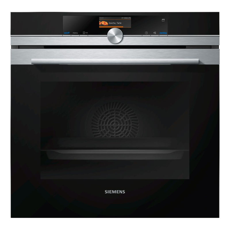 Siemens - IQ700 Built-in Oven With Added Steam Function 60 x 60 cm Stainless Steel HR676GBS6B 