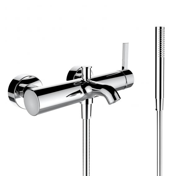 Kartell by LAUFEN exposed bath fitting, with shower set chrome, for Switzerland