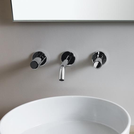Kartell by LAUFEN wall-mounted three-hole basin fitting