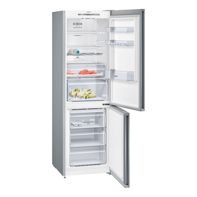 Siemens - IQ300 Free-standing Fridge-freezer With Freezer At Bottom 186 x 60 cm Inox-easyclean KG36NVIEB 