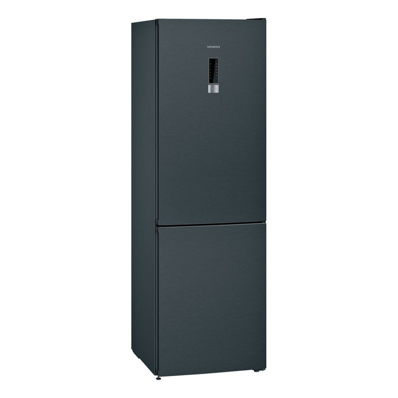 Siemens - IQ300 Free-standing Fridge-freezer With Freezer At Bottom 186 x 60 cm Black Stainless Steel KG36NXXDC 