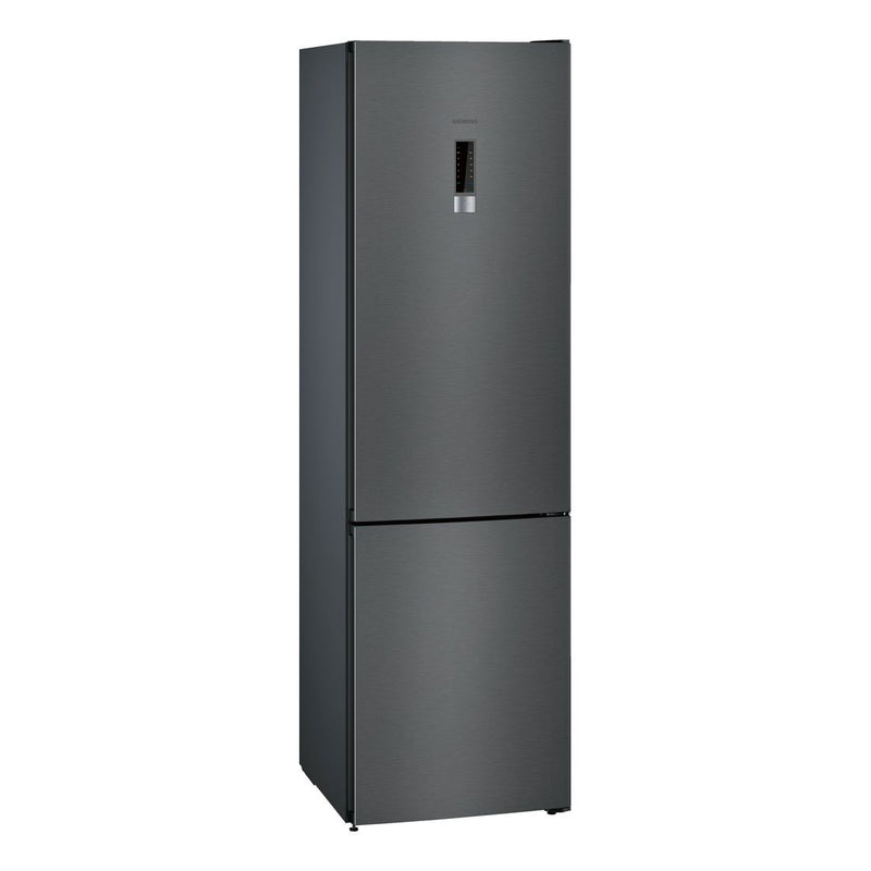 Siemens - IQ300 Free-standing Fridge-freezer With Freezer At Bottom 203 x 60 cm Black Stainless Steel KG39N7XEDG 