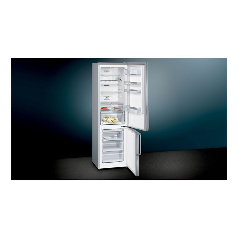 Siemens - IQ300 Free-standing Fridge-freezer With Freezer At Bottom 203 x 60 cm Inox-easyclean KG39NMIESG 
