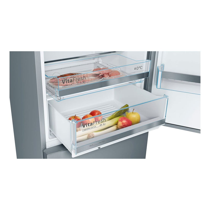 Bosch - Serie | 6 Free-standing Fridge-freezer With Freezer At Bottom 201 x 70 cm Inox-easyclean KGE49AICAG