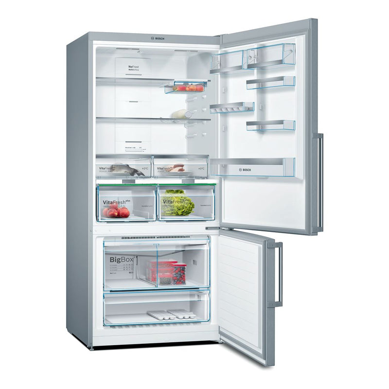 Bosch - Serie | 6 Free-standing Fridge-freezer With Freezer At Bottom 186 x 86 cm Inox-easyclean KGN86AIDP