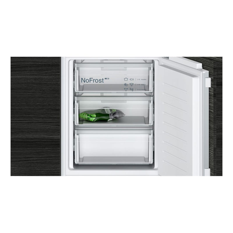 Siemens - IQ100 Built-in Fridge-freezer With Freezer At Bottom 177.2 x 54.1 cm Flat Hinge KI86NNFF0 