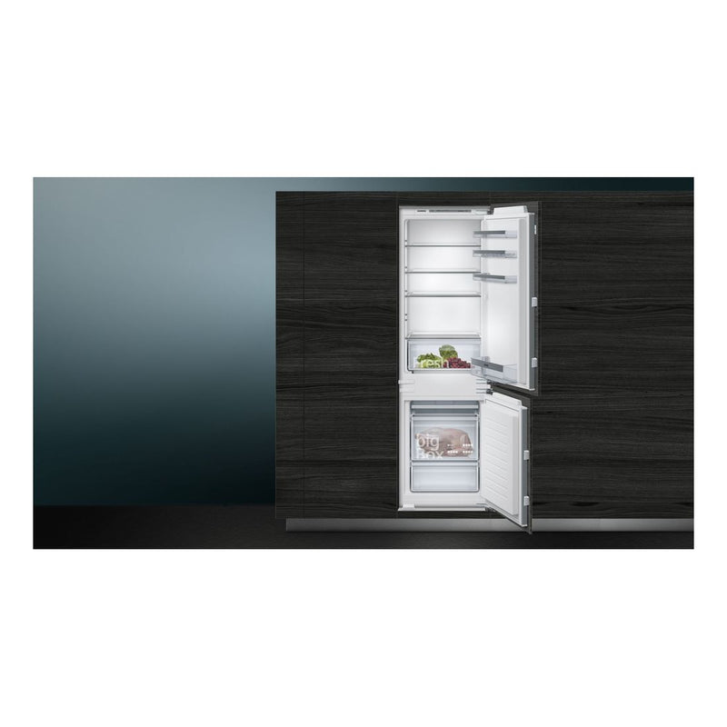 Siemens - IQ300 Built-in Fridge-freezer With Freezer At Bottom 177.2 x 54.1 cm Flat Hinge KI86VVFF0G 
