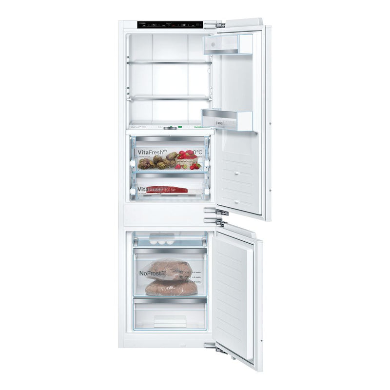 Bosch - Serie | 8 Built-in Fridge-freezer With Freezer At Bottom 177.2 x 55.8 cm Flat Hinge KIF86PFE0 