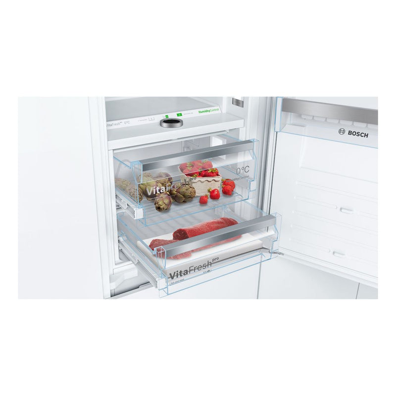 Bosch - Serie | 8 Built-in Fridge-freezer With Freezer At Bottom 177.2 x 55.8 cm Flat Hinge KIF86PFE0