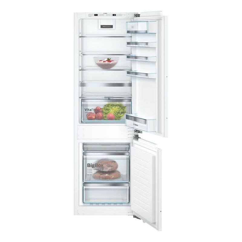 Bosch - Serie | 6 Built-in Fridge-freezer With Freezer At Bottom 177.2 x 55.8 cm Flat Hinge KIN86AFF0G 