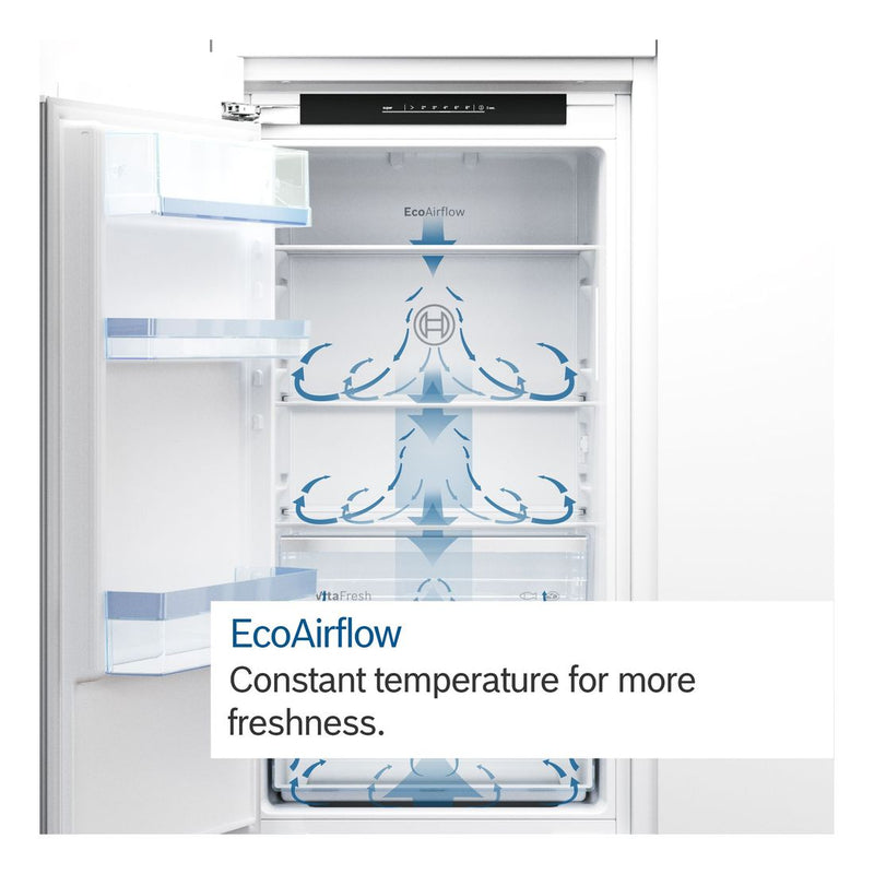 Bosch - Serie | 4 Built-in Fridge-freezer With Freezer At Bottom 177.2 x 54.1 cm Flat Hinge KIV87VFE0G