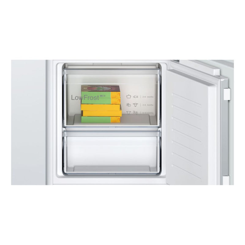 Bosch - Serie | 4 Built-in Fridge-freezer With Freezer At Bottom 177.2 x 54.1 cm Flat Hinge KIV87VFE0G