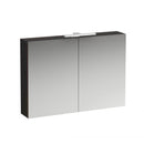 LAUFEN 底座鏡櫃附照明和 2 扇門