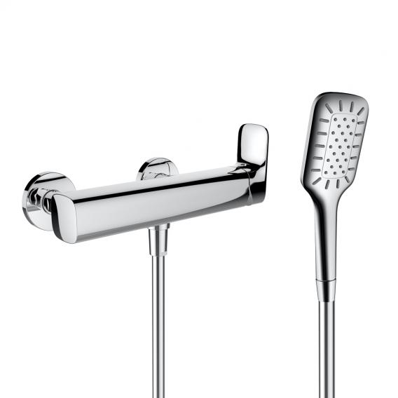 LAUFEN Cityplus exposed, single-lever shower mixer, with hand shower set
