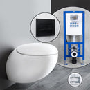 LAUFEN IL BAGNO ALESSI 一套完整的壁掛式馬桶，帶有 neeos 前牆元件、沖水板