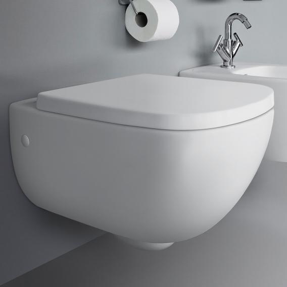 LAUFEN INO / Palomba wall-mounted, washdown toilet, rimless, with toilet seat