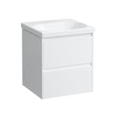 LAUFEN LUA hand washbasin with LANI vanity unit with 2 pull-out compartments