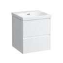 LAUFEN LUA hand washbasin with LANI vanity unit with 2 pull-out compartments
