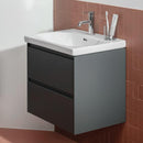LAUFEN LUA hand washbasin with LANI vanity unit with 2 pull-out compartments