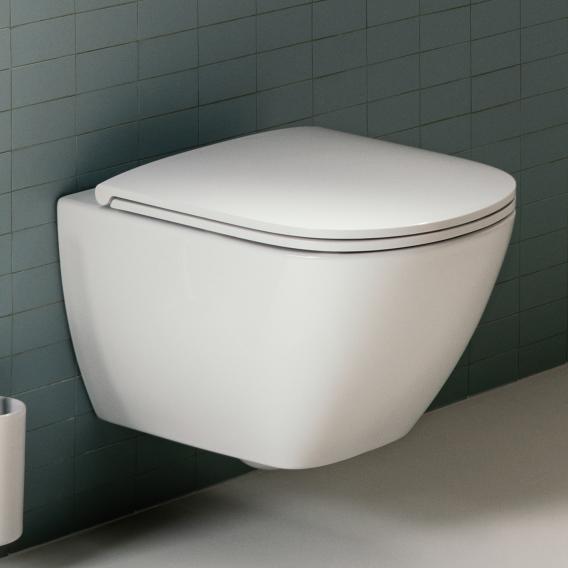 LAUFEN LUA wall-mounted washdown toilet Compact, with toilet seat