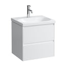 LAUFEN LUA washbasin with LANI vanity unit with 2 pull-out compartments