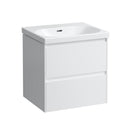LAUFEN LUA washbasin with LANI vanity unit with 2 pull-out compartments