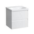 LAUFEN LUA washbasin with LANI vanity unit with 2 pull-out compartments
