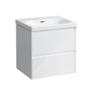 LAUFEN LUA washbasin with LANI vanity unit with 2 pull-out compartments