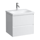 LAUFEN LUA washbasin with LANI vanity unit with 2 pull-out compartments