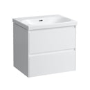 LAUFEN LUA washbasin with LANI vanity unit with 2 pull-out compartments