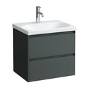 LAUFEN LUA washbasin with LANI vanity unit with 2 pull-out compartments
